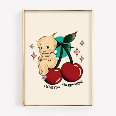 I Love You Cherry Much Print