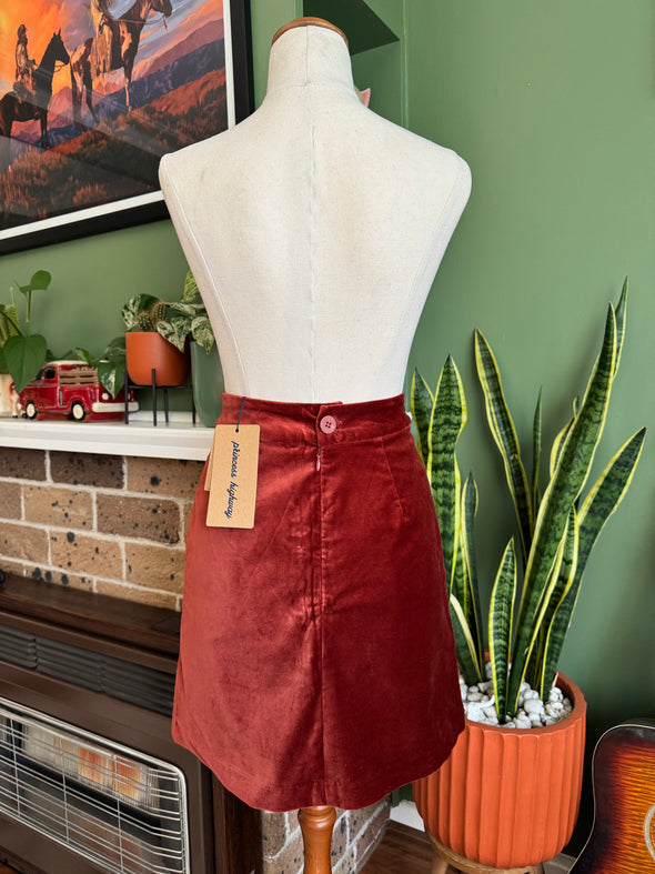 1960s Style Velvet Mini Skirt by Princess Highway