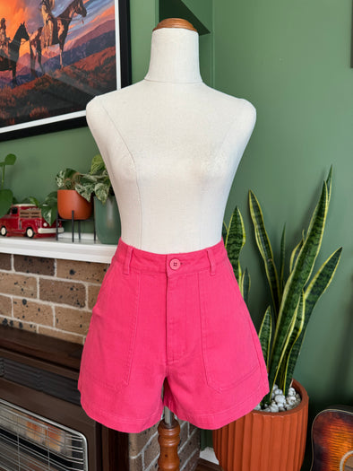 High Waisted Coral Shorts by Princess Highway