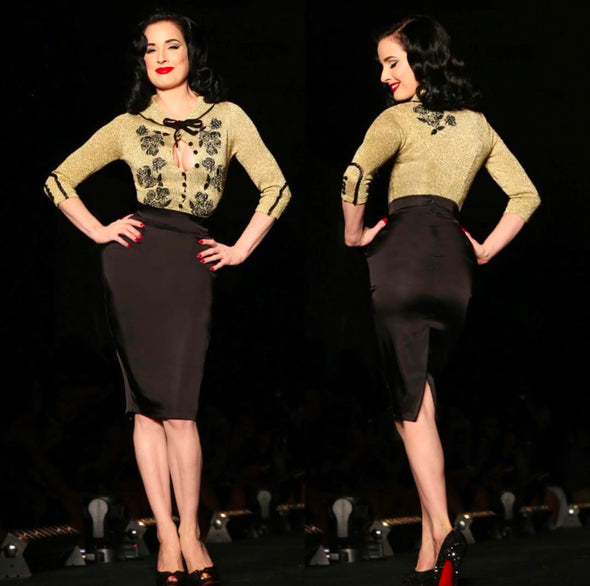 Limited Edition Gold Dita Cardigan by Wheels & Dollbaby