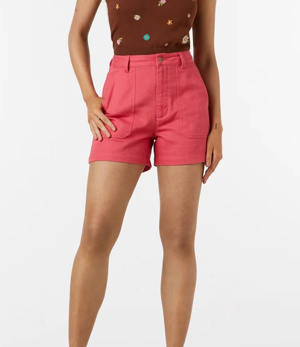 High Waisted Coral Shorts by Princess Highway