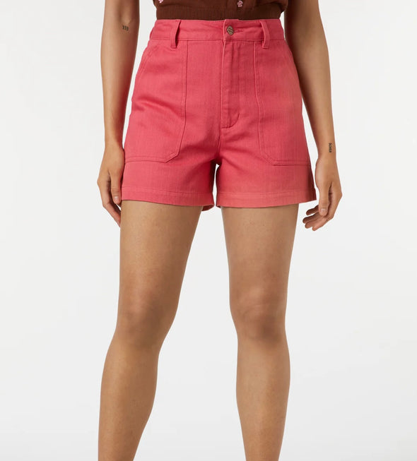 High Waisted Coral Shorts by Princess Highway