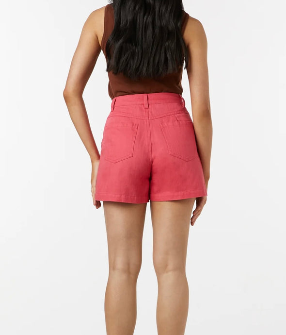 High Waisted Coral Shorts by Princess Highway