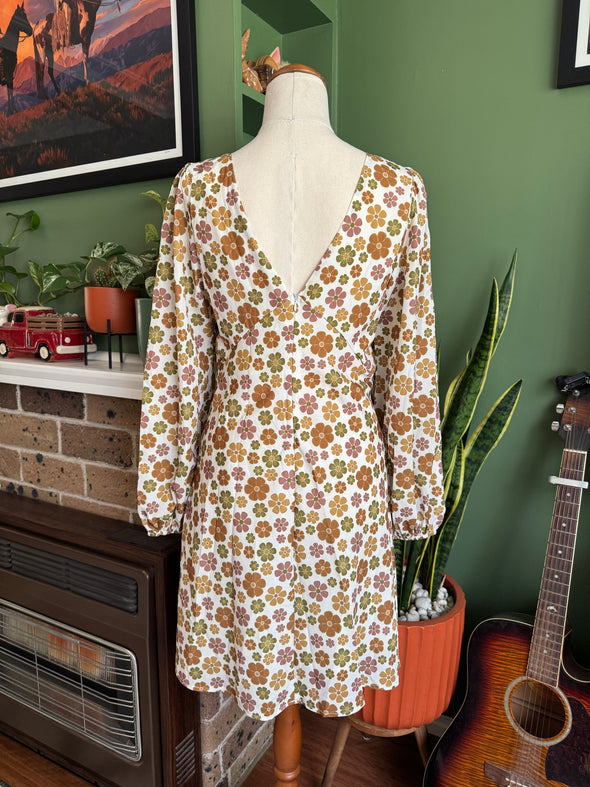 1960s Style Floral Dress Size 10