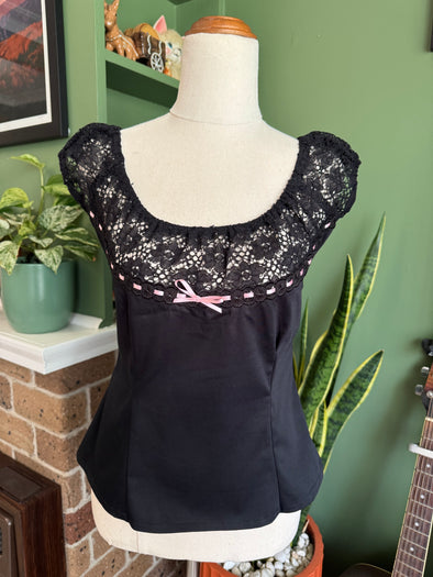 Black Lace Top by Doll Deluxe