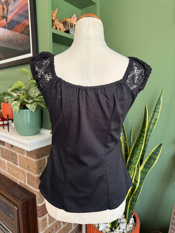 Black Lace Top by Doll Deluxe