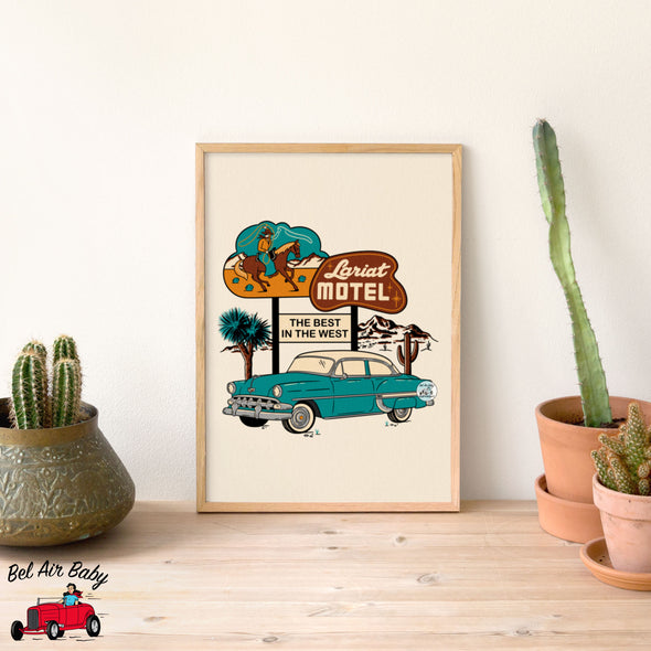 Lariat Motel Print