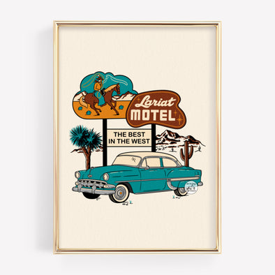 Lariat Motel Print