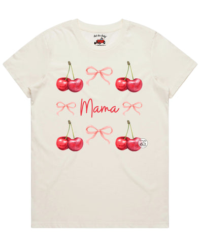 Mama Bows and Cherries Tee