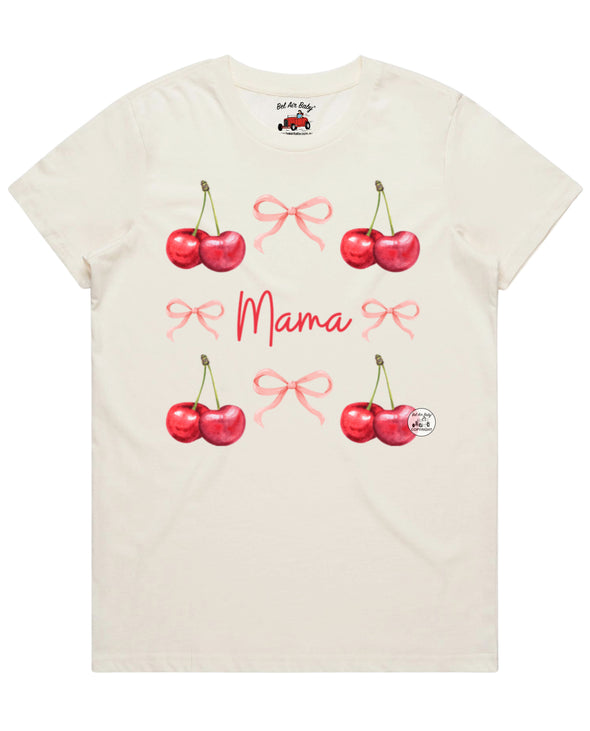 Mama Bows and Cherries Tee