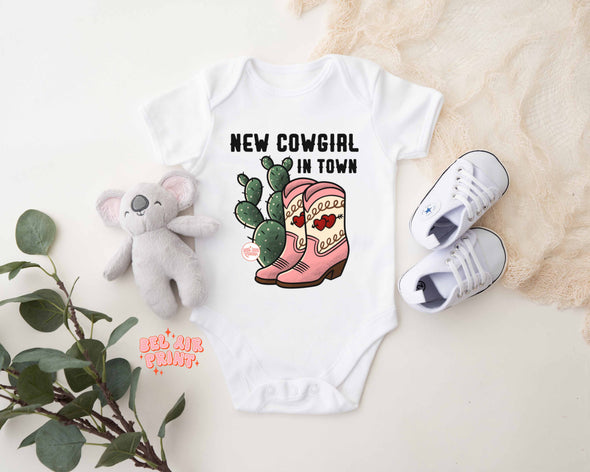 New Cowgirl In Town Baby Bodysuit