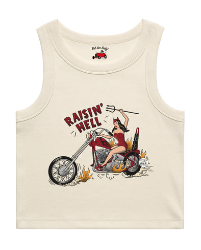 Raisin' Hell Cropped Tank