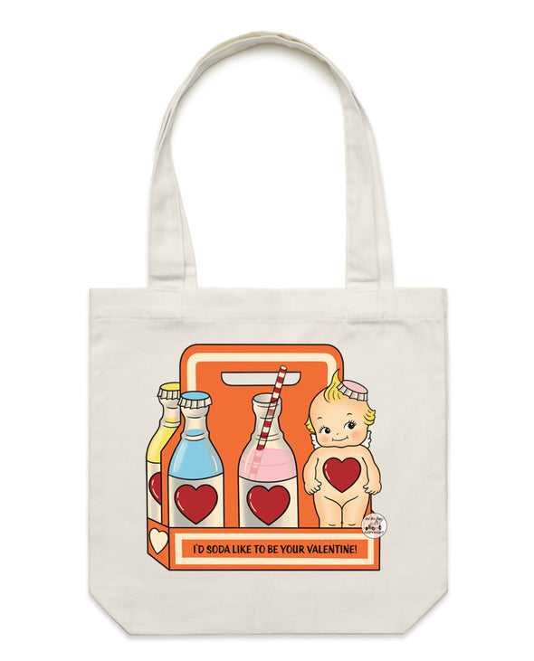 Soda Valentines Tote Bag