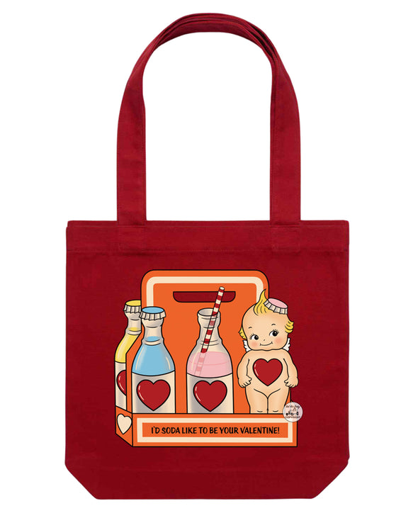 Soda Valentines Tote Bag