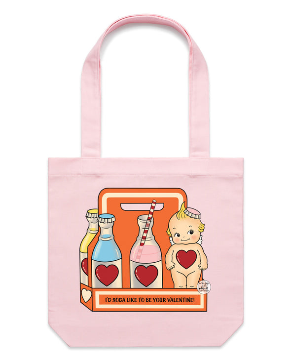 Soda Valentines Tote Bag